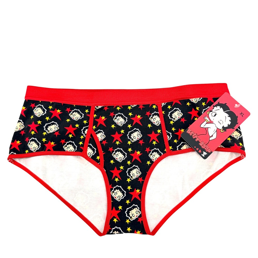 Blue Intimates Betty Boop Panties Women XL Black Red New NWT '05 VTG Deadstock